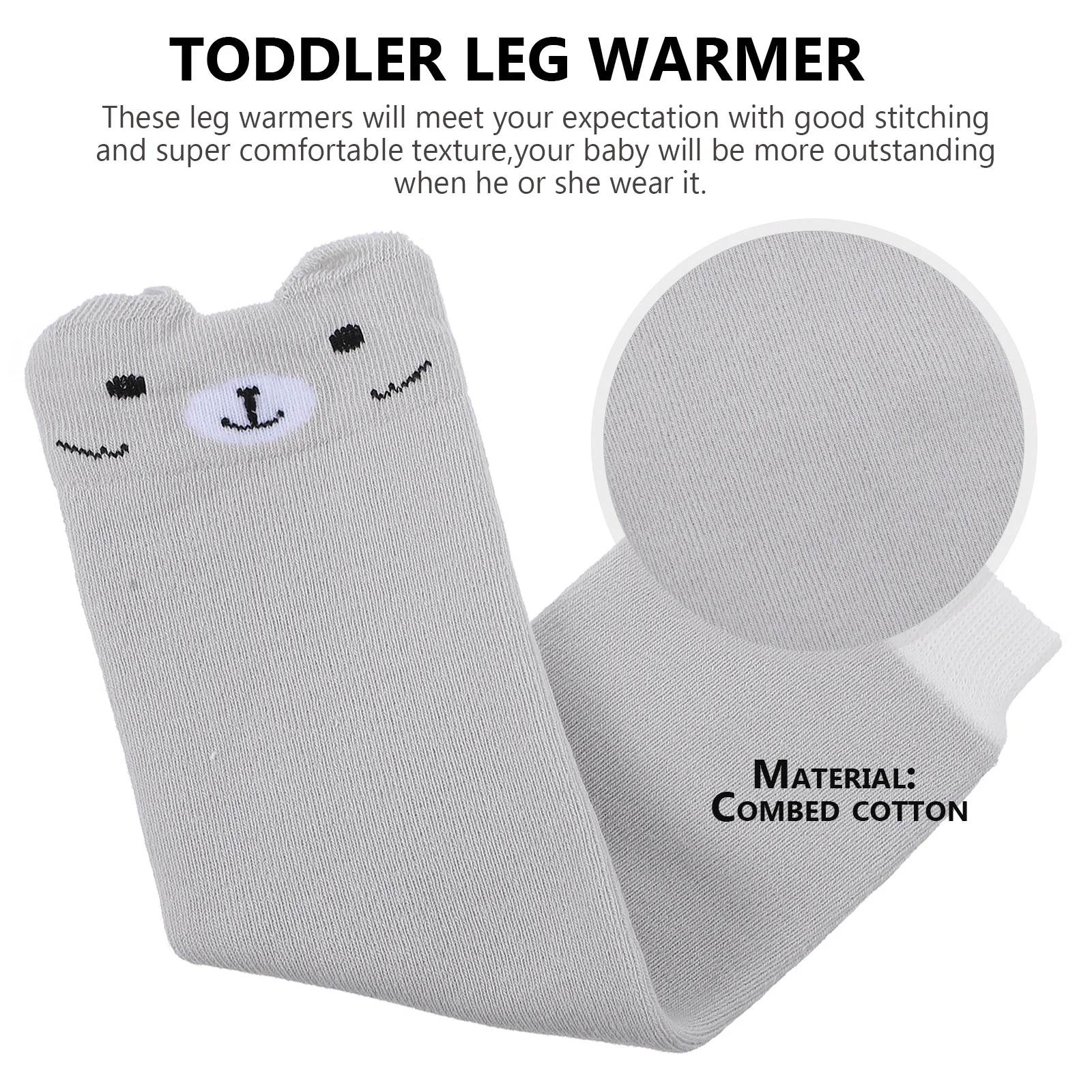 الرضع طفل الركبة وسادة دفئا الدب الكرتون لينة مرنة الشتاء الطفل جوارب السيقان الطفل حامي منصات طفل منصات