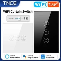 TNCE Tuya WiFi Curtain Light Switch for Electric Motor Roller Shutter/Blinds, Smart Life APP, Alexa/Google Home Voice control