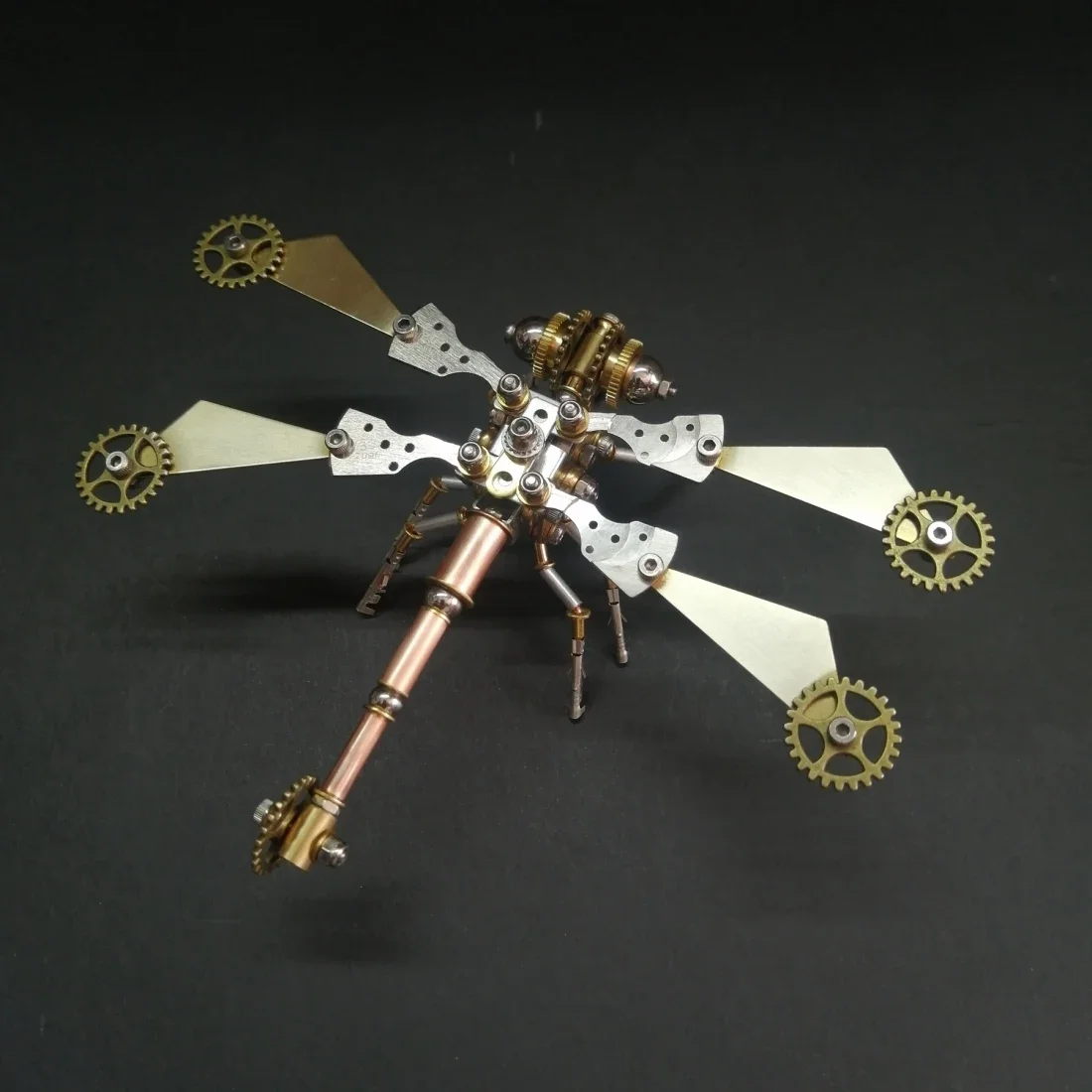 

3D Puzzles Dragonfly Metal Model Kit Steampunk Mechanical Insects Metal Assembly Toy for Adults and Children jigsaw Gift