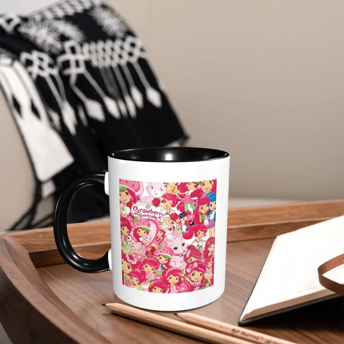 Like Strawberry ShortCake Mug Funny Ceramic Coffee Cups Tea Mugs Milk Cup Drinkware Gift for Friends