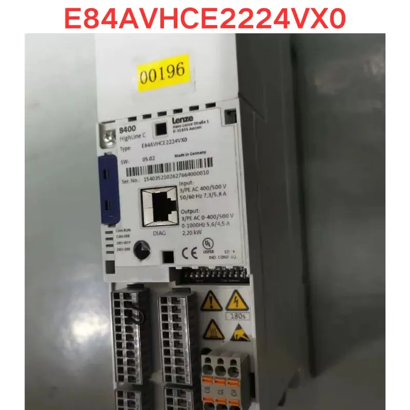 Used E84AVHCE2224VX0 Frequency converters Dismantling the machine parts for real shooting Functional test OK