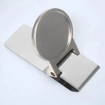 

Premium Metal Money Clip Strong Stainless Steel Cash Check Holder Compact Design for Wallets Pockets Easy to Carry Everyday Use
