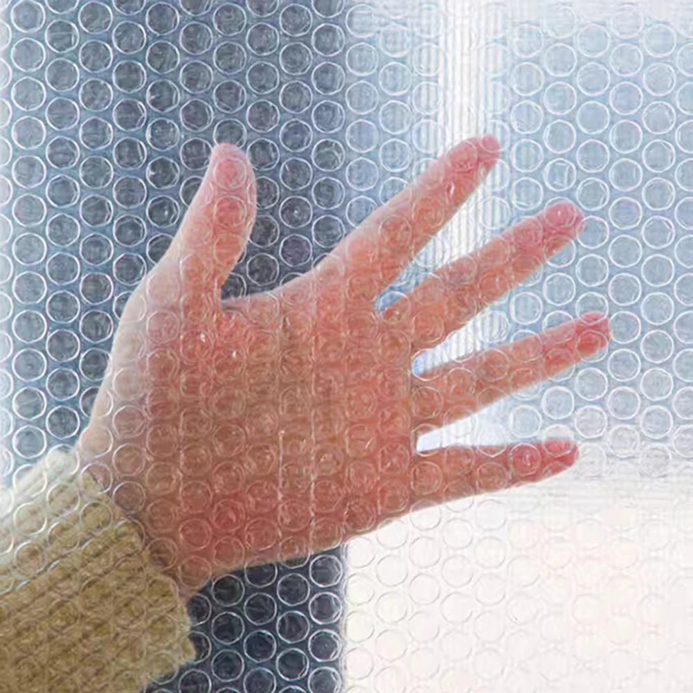 Easy Installation Bubble Wrap Film 4mm Thick PVC Double Thickened Construction Dust Prevention Easy Installation Window Film