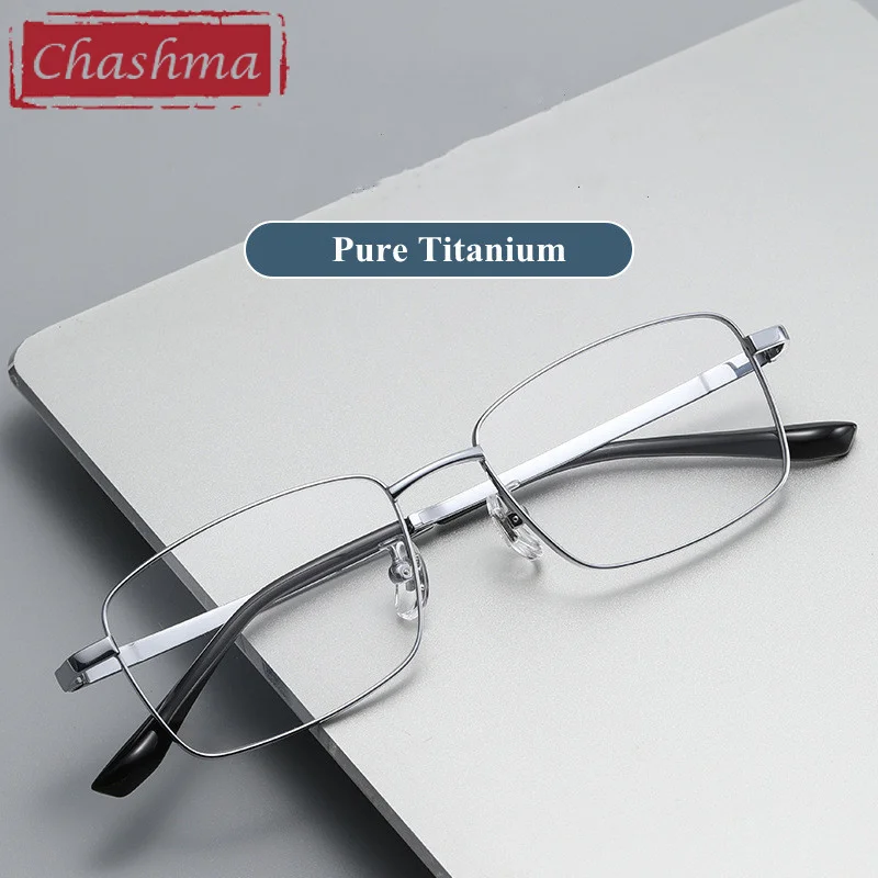 

Chashma Glasses Titanium Temple Men Small Face Design Prescription Eyeglasses Optical Lens Transparent Designer Women Gafas