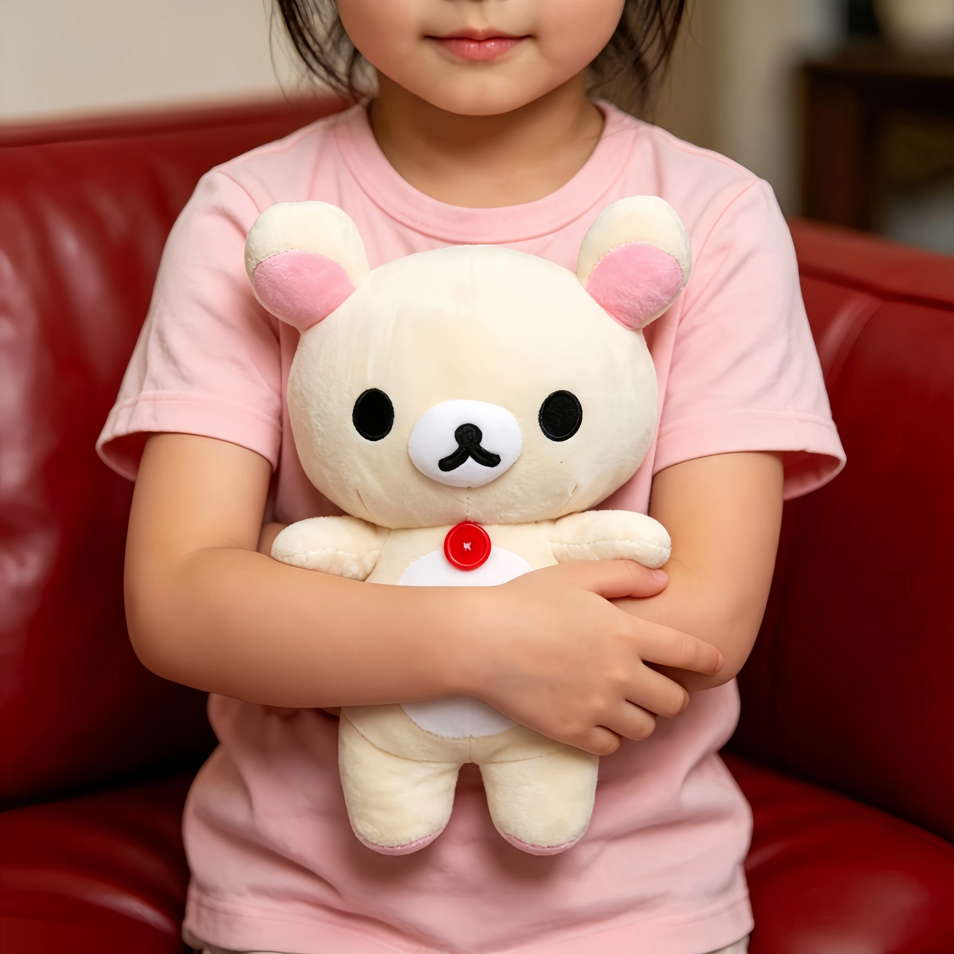 Image of Kawaii Rilakkuma Plüschtiere Weißer Teddybär Stoffpuppe Kuma Plüschtiere Niedliche Tier-Deko fürs Zimmer Geburtstagsgeschenk für Kinder