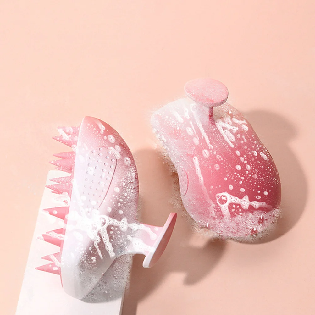 

1Pcs Comfortable Silicone Scalp Massage Brush Hair Scrubber Portable Shampoo Brush for Daily Use