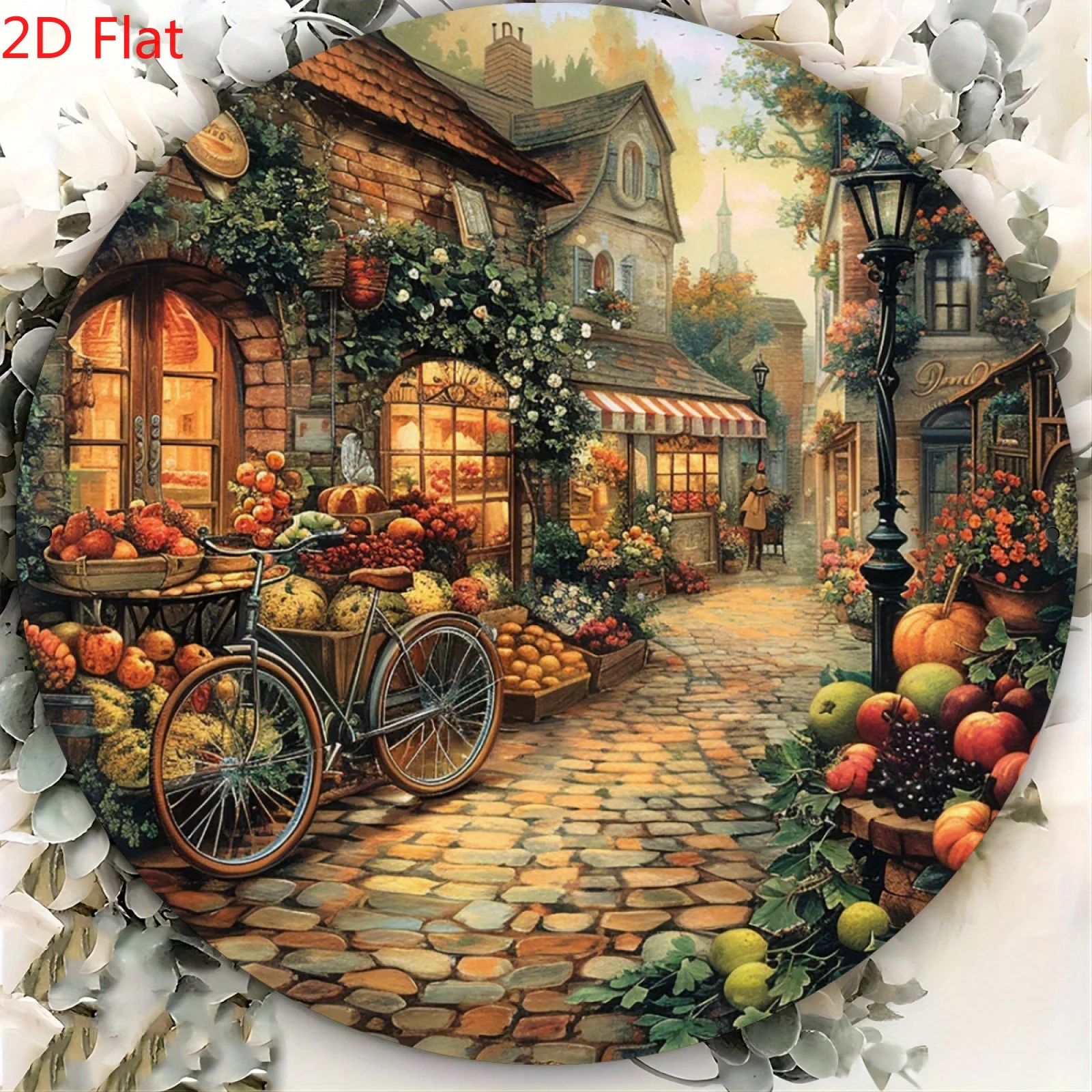 One Slate Lane Good Times vintage wall hanging, 20.32 x 20.32 cm, painted style, suitable for home and dining room,easy to hang.