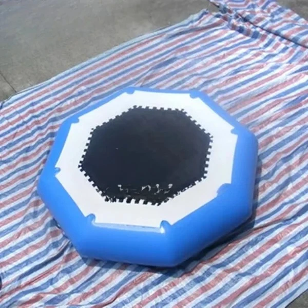 Wholesale Water Park Game  Floating Blow up Jumping Inflatable Gymnastics Trampoline for Swimming