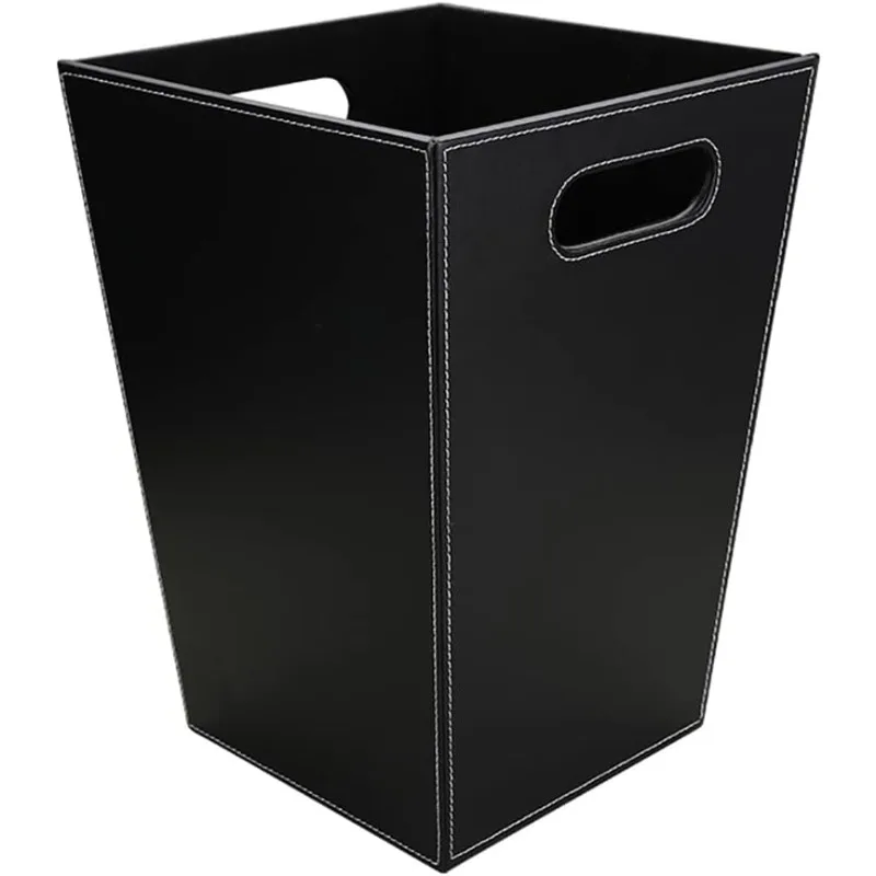 Garbage Container Bin with Handles for Bathrooms, Powder Rooms, Kitchens, Home, Office and and High Class Hotel