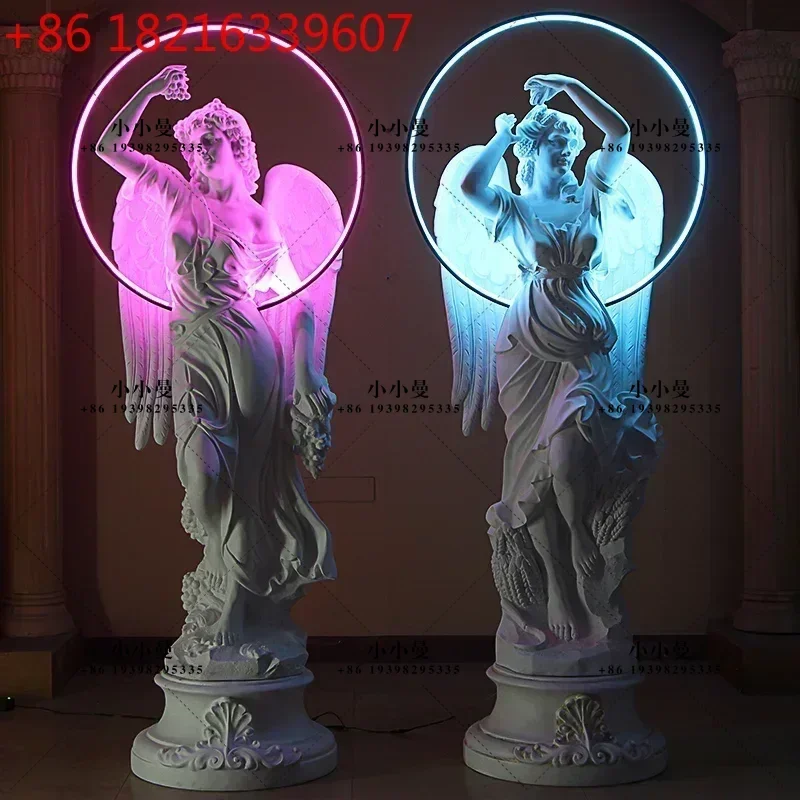 YAO Landing European Character Angel Four Seasons Goddess Sculpture Garden Art Gallery Plaster Statue