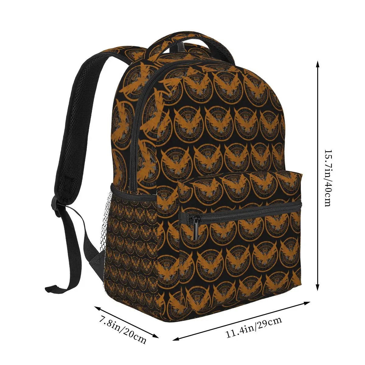 Game Tom Clancys The Division SHD Seal Student Backpack School Bag Hiking Travel Daypack for Boys Girls Bookbag Shoulder Bags view 2