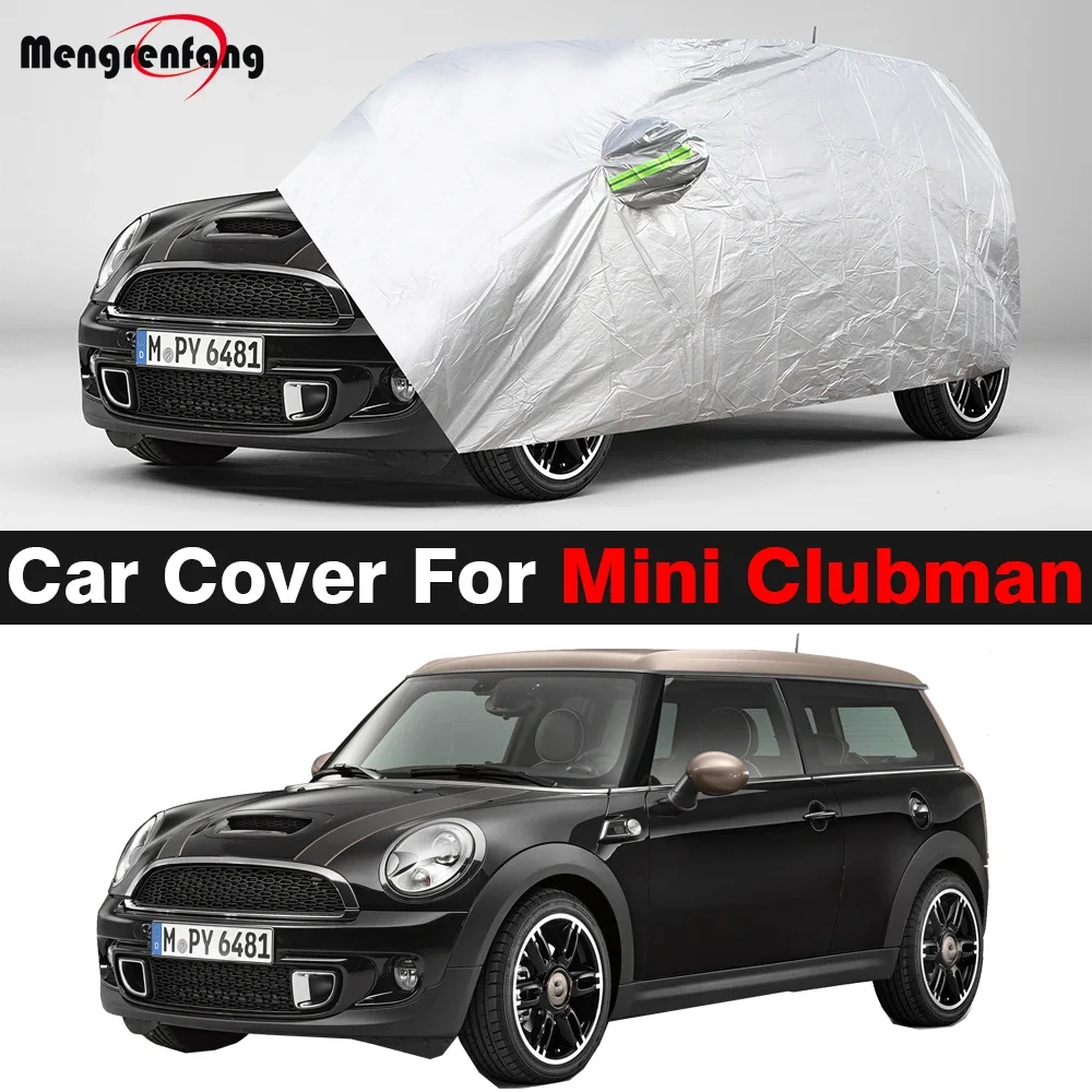 

For Clubman Clubvan R55 F54 2007-2025 thick car cover, UV resistant+bird droppings resistant gum, all season universal