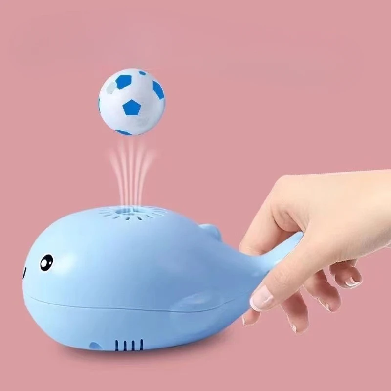 

Interactive Cat Toys Electric Jet Floating Ball Cat Toy Whale Shaped Cat Toy Portable USB Dual Function Fan Pet Toy for Teaser
