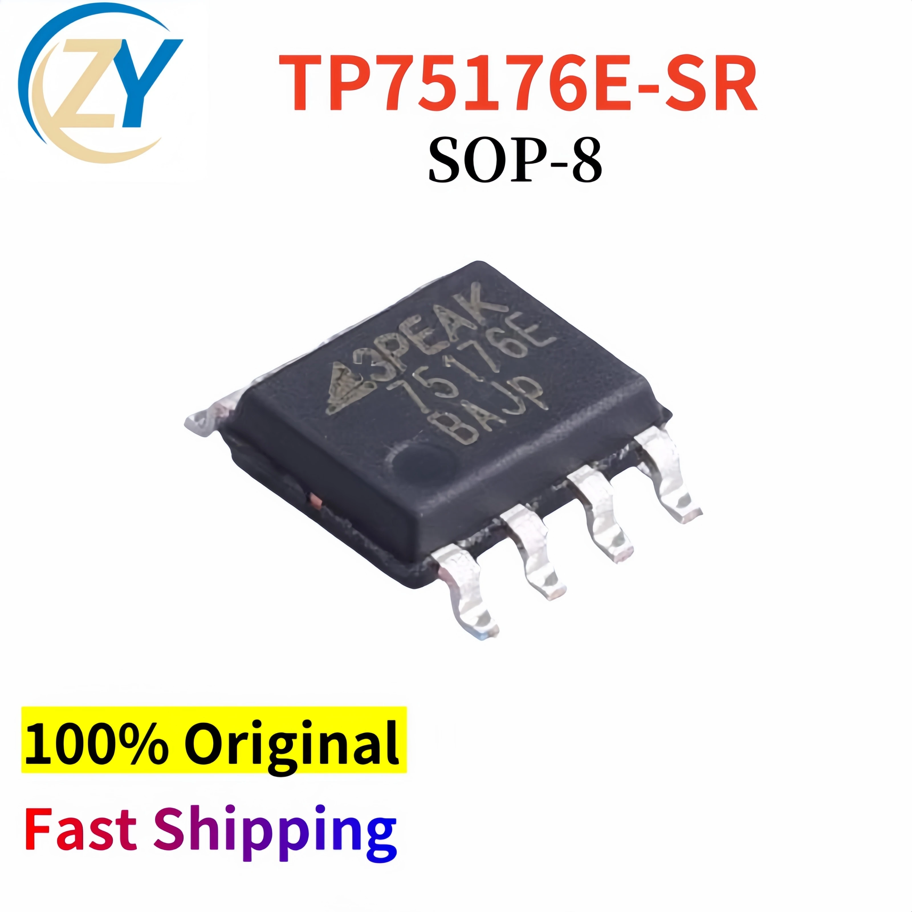 

(10pcs) TP75176 TP75176E Transceivers TP75176E-SR 2.2mA SOP8 3V to 5.5V 100% Original & In Stock