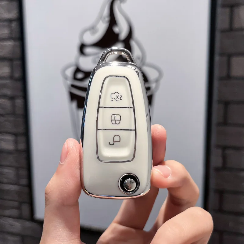 حافظة مفاتيح السيارة عن بعد من تي بي يو لفورد رينجر ، شل ، حامل فوب ، حامي ، غطاء ، C-Max ، S-Max ، التركيز ، غالاكسي ، مونديو ، العبور ، تورنيو ، مخصص