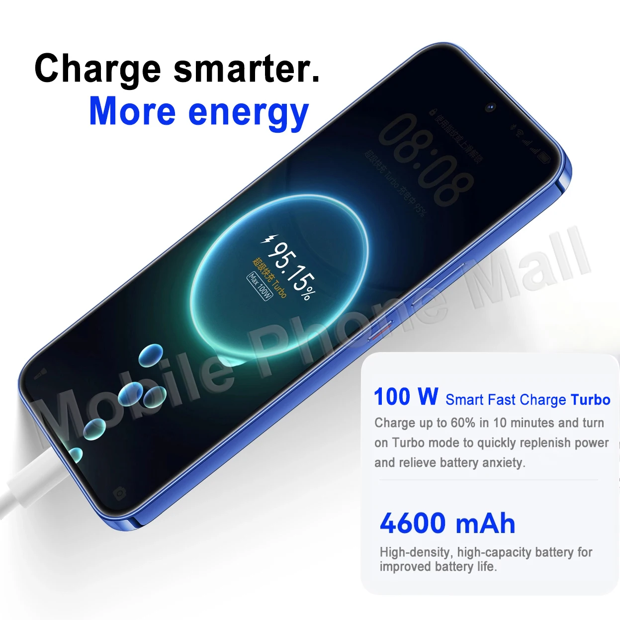 Huawei-Téléphone portable Nova 12, Smartphone d'origine, Kirin 6.7, Octa Core, 16/09/2018, yOS 830, Batterie 4.0 mAh, 4600 W Smile Charge, NDavid, 100 pouces