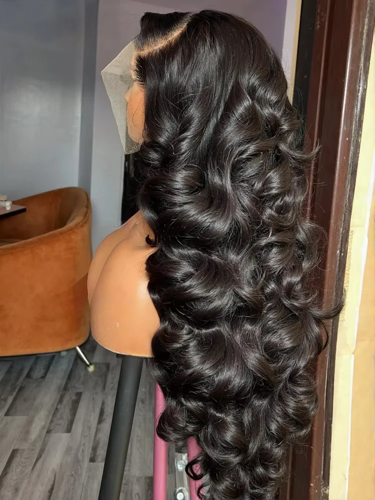 30 40 pollici onda del corpo parrucche anteriori del merletto capelli umani brasiliani prepizzicati 250 densità 13x6 360 hd parrucche frontali trasparenti dei capelli umani