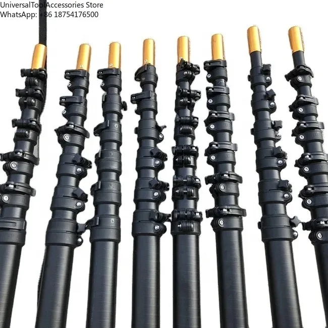 

Customized Size (10ft~65ft) Carbon Fiber Telescopic Pole for Window Solar Panel Cleaning