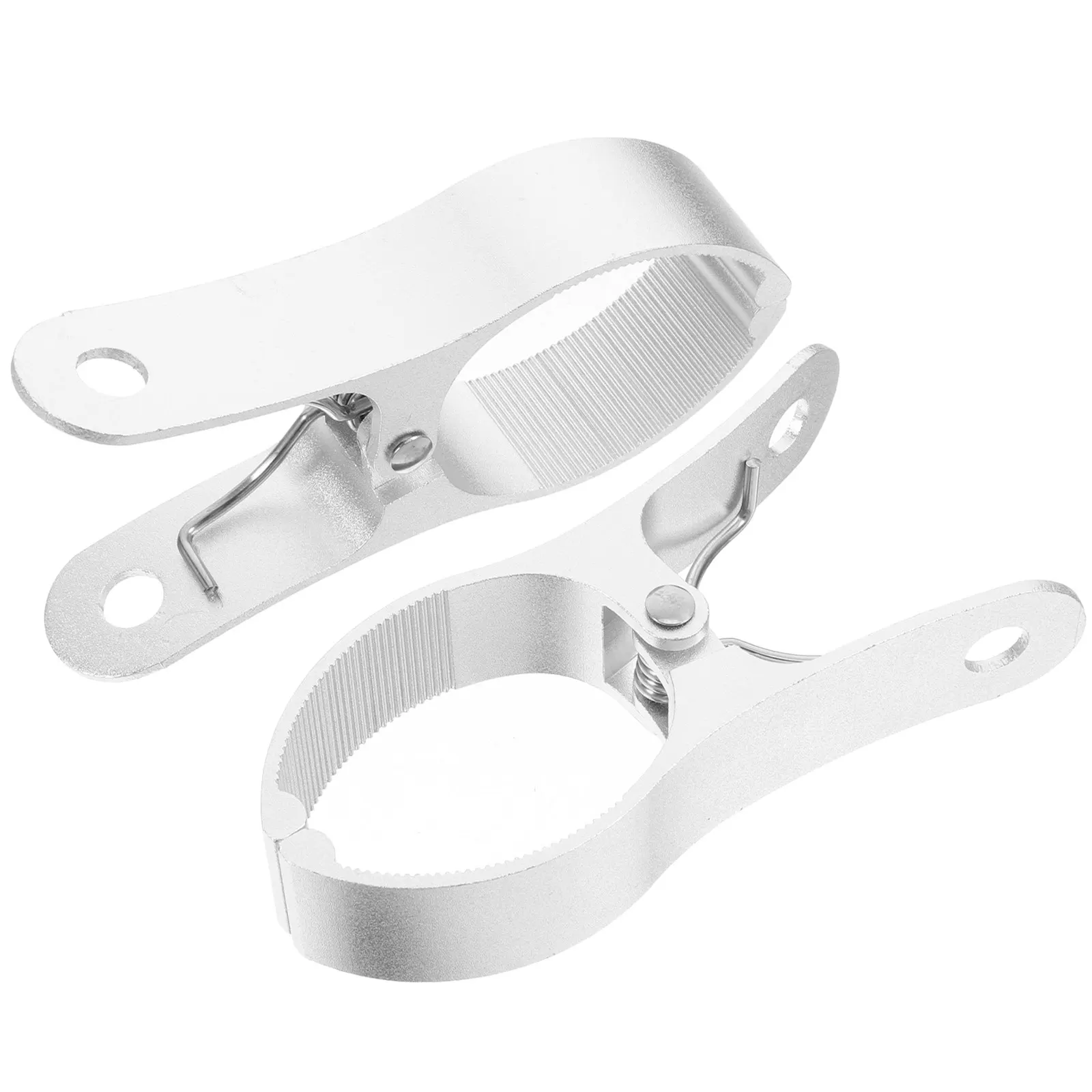 2Pcs Sturdy Aluminum Alloy Quilt Clips Non Slip Teeth Windproof Clothes Drying Clips for Beach Towels Blankets Jackets Leggings