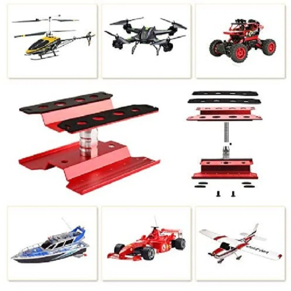 

Aluminum Alloy Repair Station 1/8 1/10 1/12 360 Degree Rotation Work Stand RC Car Accessories Durable for TRX-4 Axial SCX10 II
