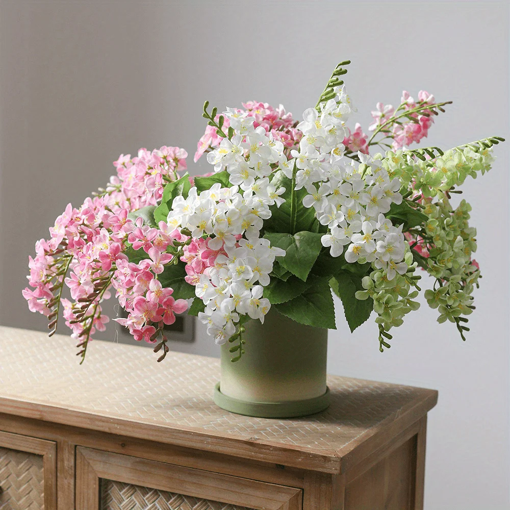 

2 Bundles of Lifelike Lily of the Valley Artificial Flowers, Perfect for Easter, Wedding, Home Party Decor, or Living