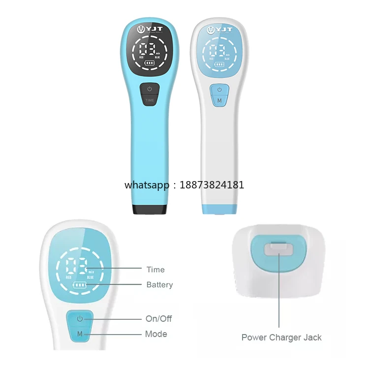 Portable Beauty Instrument Remove Acne Speckle Whitening Red Blue Light Large Area Care LED Photon Beauty Instrument fast shippi