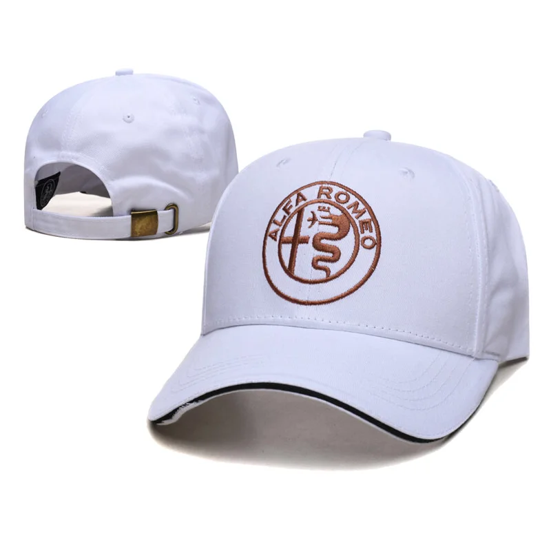 Mode reine Baumwolle Auto Styling Baseball Cap für Alfa Romeo Brief Stickerei Abzeichen Golf Hut Off-Road Racing Outdoor Kopfbedeckung
