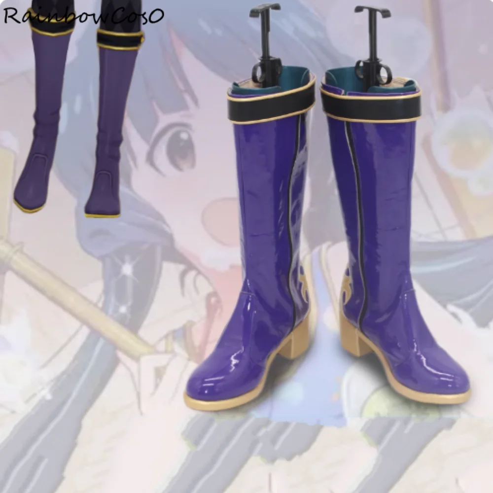 

Kitakami Reika THE IDOLM@STER MILLION LIVE Обувь для косплея Сапоги Игра Аниме Вечеринка Хэллоуин RainbowCos0 W5284