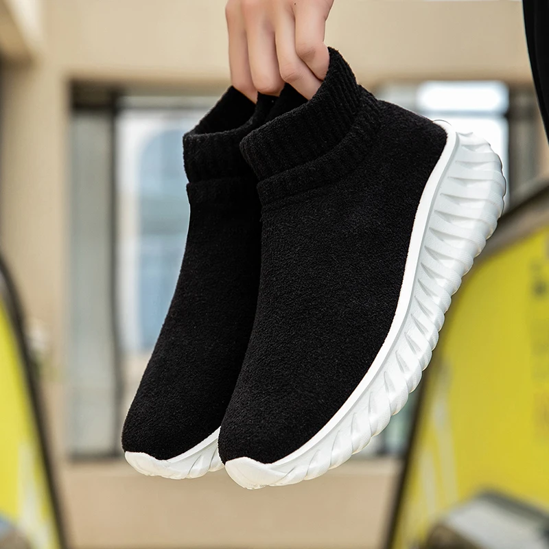 

Mens Walking Shoes 2025 New Fashion Street Style Casual Sneakers Elastic Soft Bottom Cosy Breathable Daily Tennis Shoes for Man