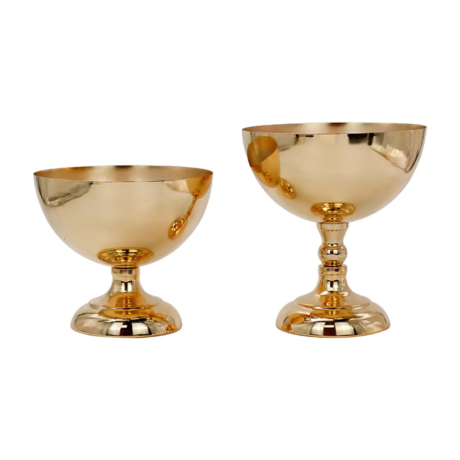 Golden Flower Stand Iron Planter Vase Large Wedding Decoration Anniversary Ceremony Decorative Pot for Indoor Outdoor Party