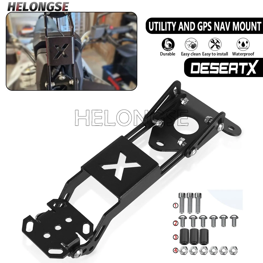 

For Ducati DESERTX 2022 2023 Desert X 2024 Motorcycle Aluminium Navigation GPS Support Mount Bracket Holder Utility GPS Mount