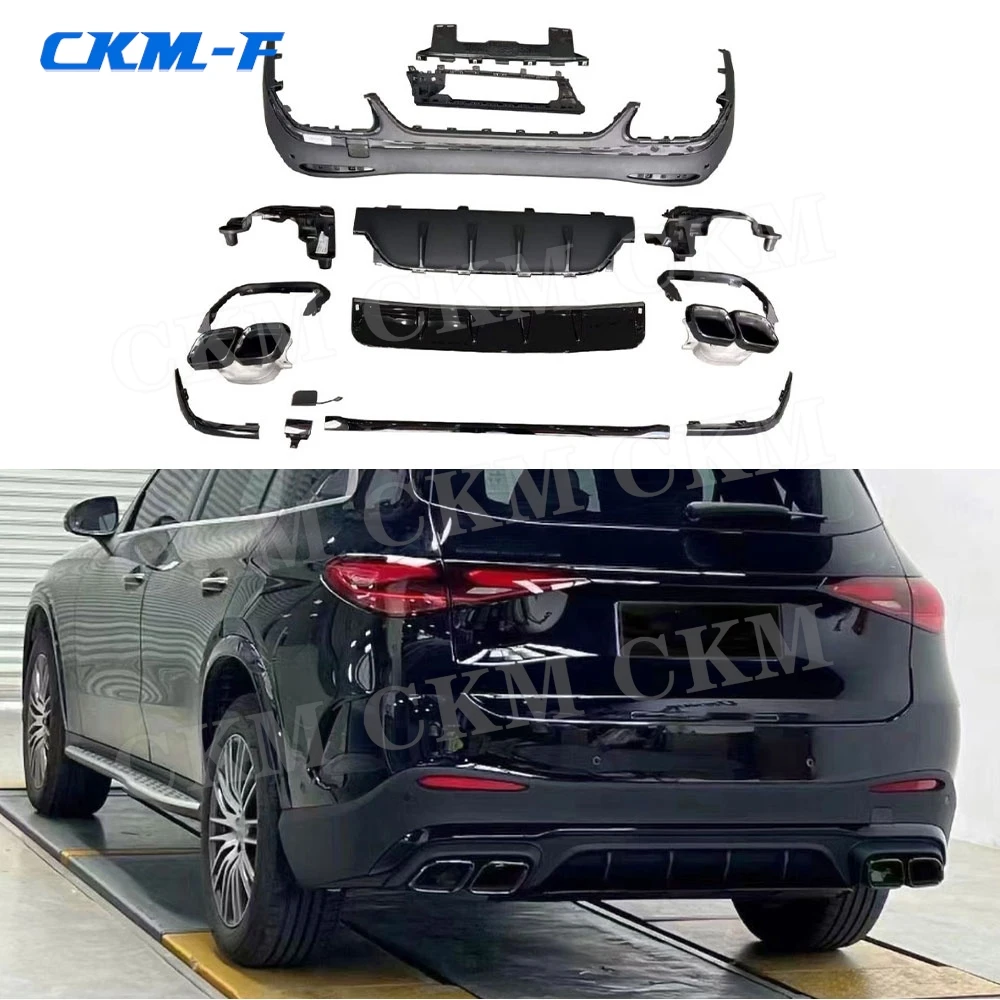 

ABS Material Body Kits for Benz X254 GLC260 GLC300L SUV GLC63 AMG 2023-2024 Rear Bumper Diffuser Exhaust Tips Car Accessories