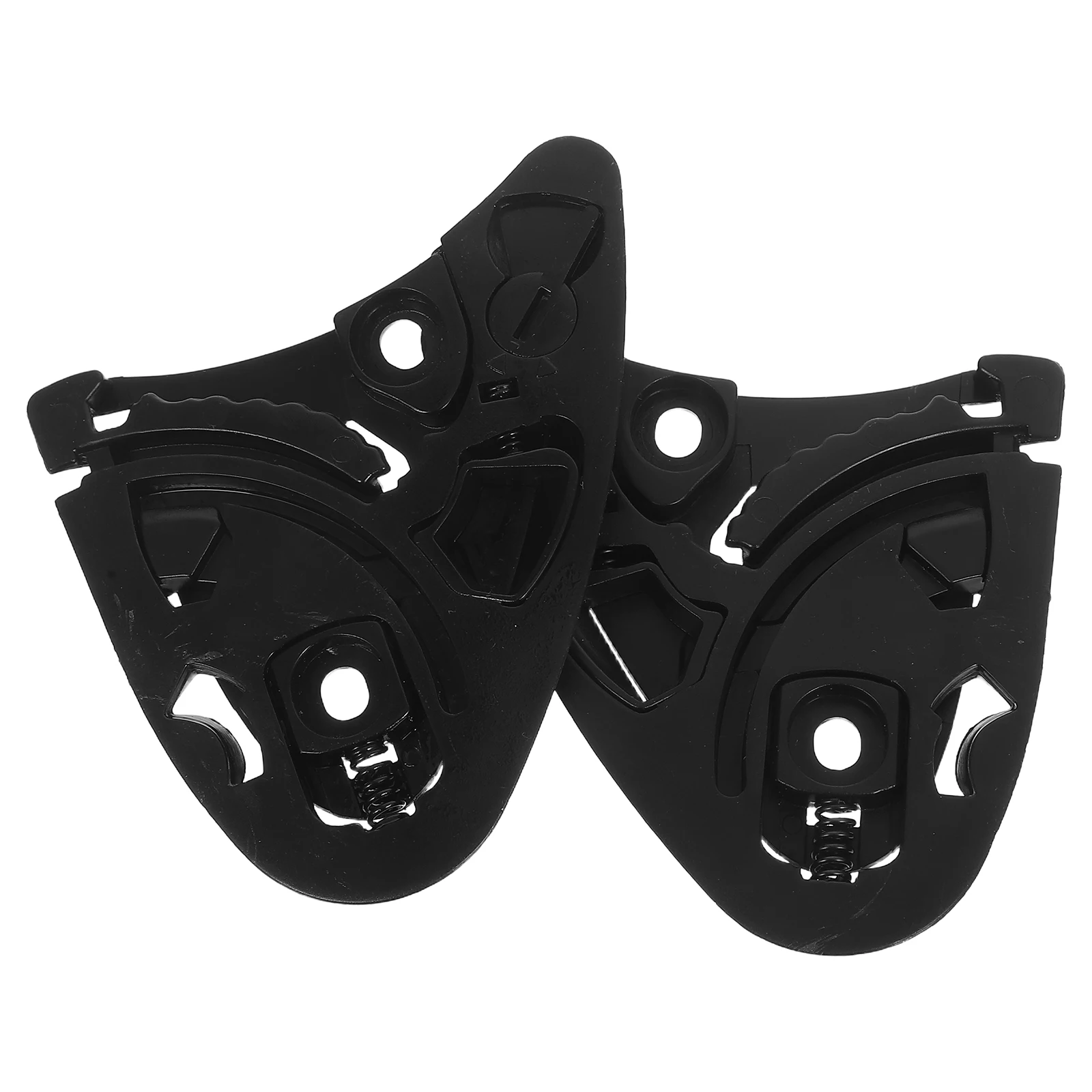 

2 Pcs Motorcycle Accessories Visor Accessory Equipment Gear Plate Black Replacement Shield