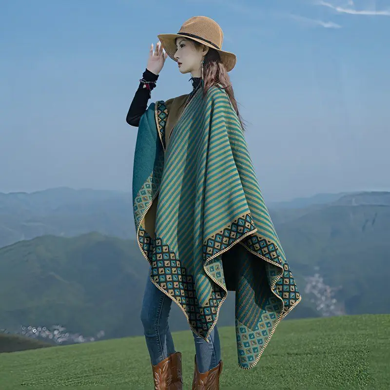 

Зимние модные женские накидки, шарф, имитация кашемира, женские шарфы, теплые шали, накидки, женские пончо Bufanda Mujer, платок Wh192