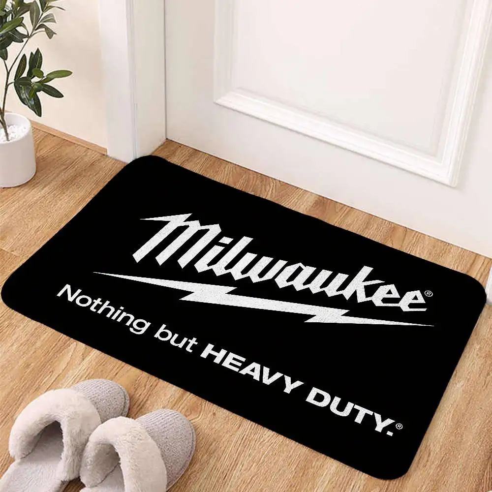 Image of M-Milwaukees Teppich, Badezimmer-Antirutschmatte, Fußmatte, Heimdekoration, Fußmatte für den Eingangsbereich, kratzfeste Fußmatte