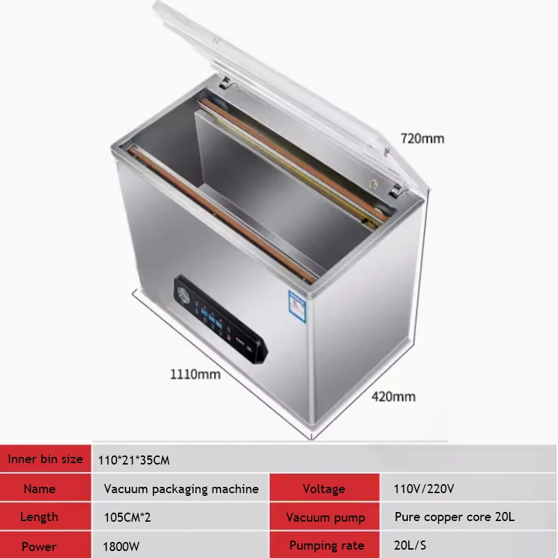 Vacuum packaging machine Commercial Full-Automatic Stainless Steel Wet And Dry Plastic Food Equipment Keeps Fresh Sealing Maker