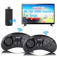 16 Bit MD Retro Video Game Console For Sega Genesis Built-in 5000+ Classic Games Wireless Controller Gamepad HD TV Game Player