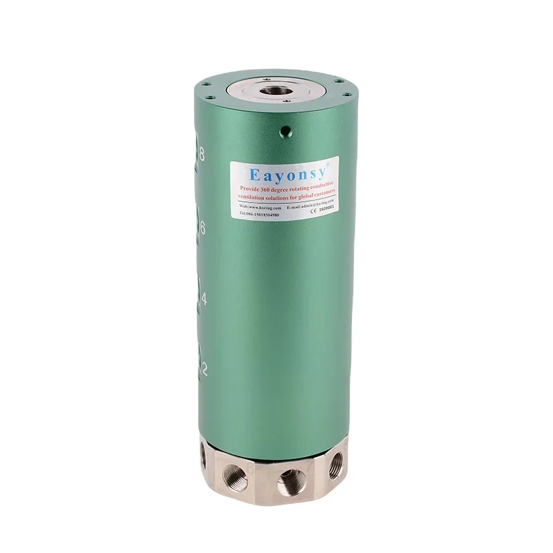 8 Channels Rotary Joint Through Air Gas Swivel Union Port Pipe Size 10~12MM Low Torque High Sealing High Rotating Speed