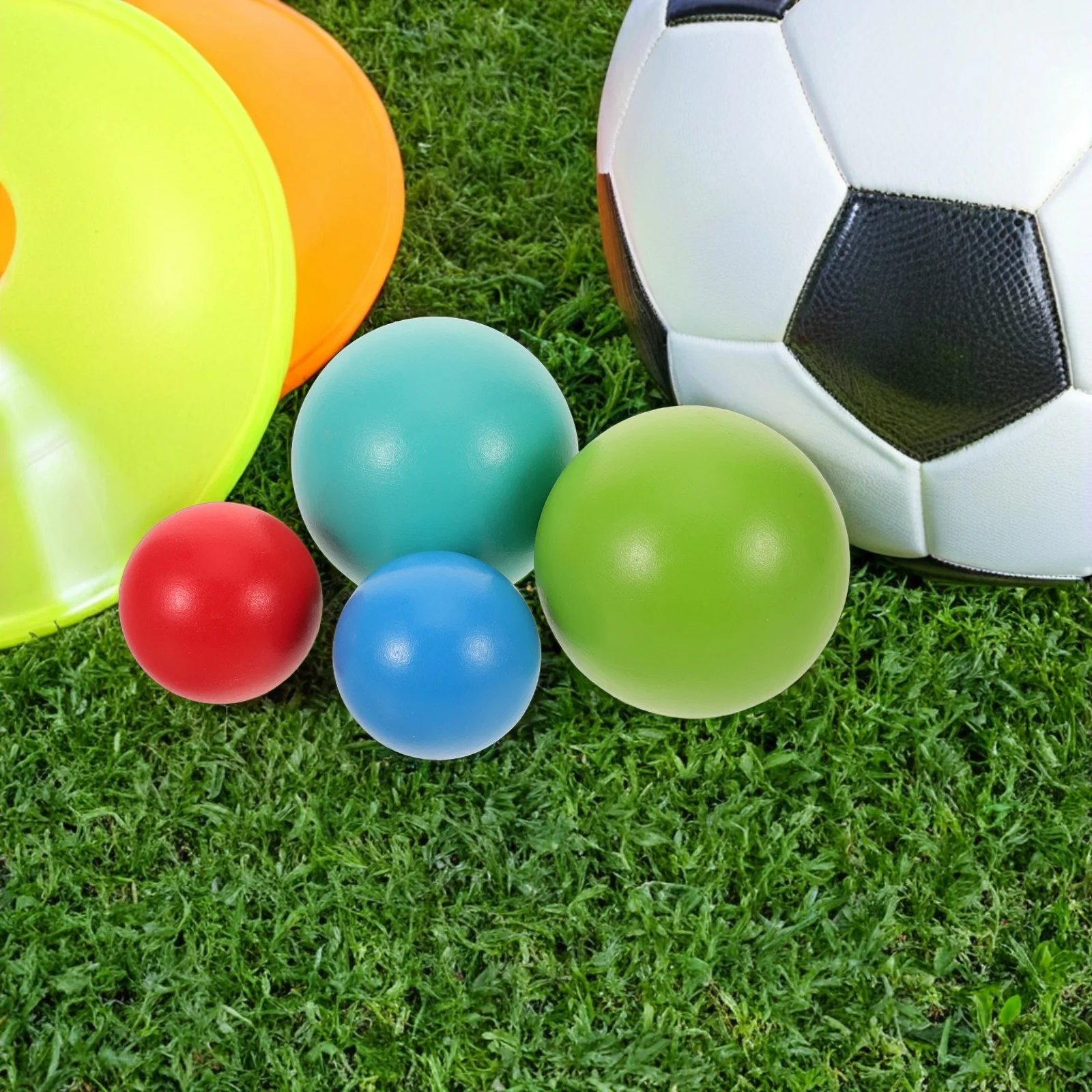 

4 Pcs Children's Croquet Set Game for Kids Accessories Wooden Ball Garden Toys Backyard Games Balls