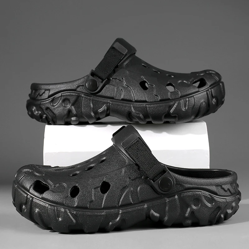 

Sandals For Men Shoes Slippers Men Flat Thick Sole Garden Sandals Summer Beach Male Sneakers Outdoor Home Women Slippers Unisex