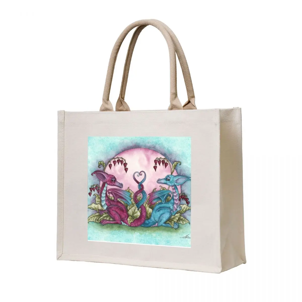 

Love Dragons Tote Bag Large bags for women Shopper bag reusable shopping bags