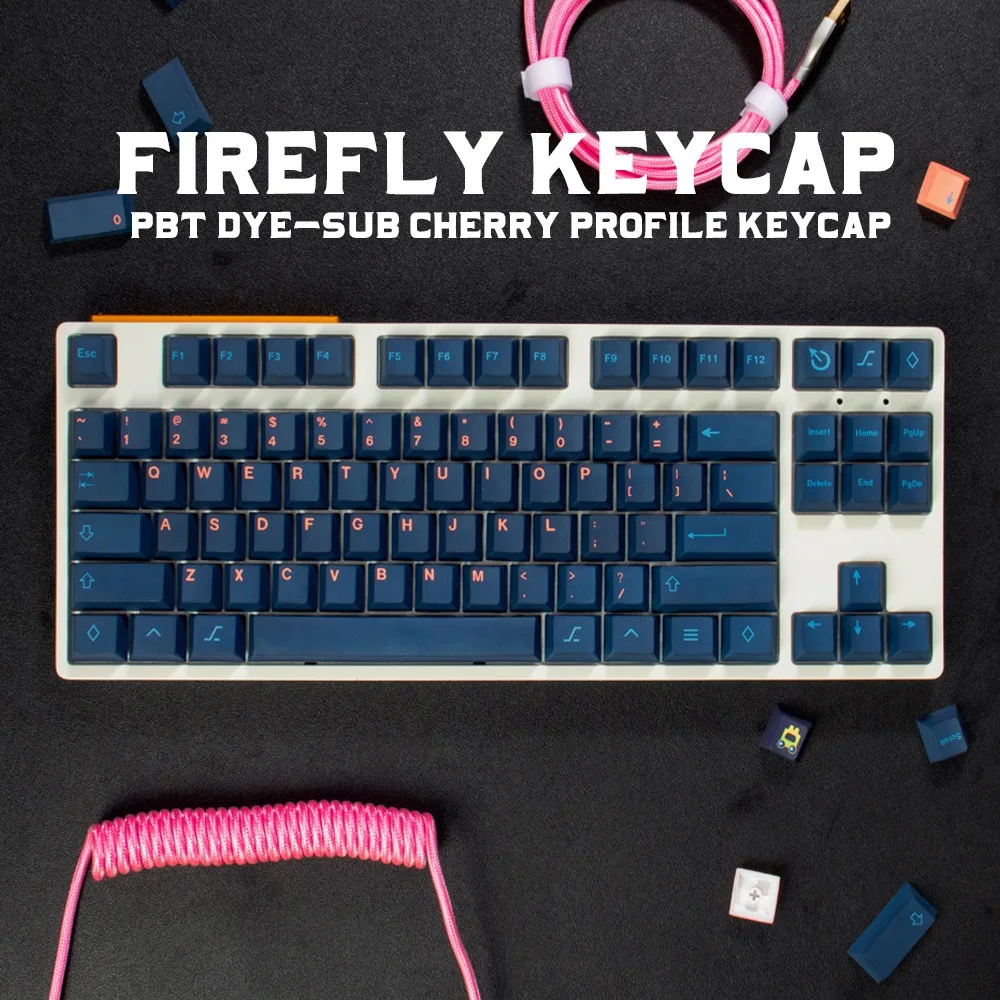 המפתחות PBT של GMK Firefly Clones – תקינה אמיתית למקלדת מכנית עם פרופיל Cherry