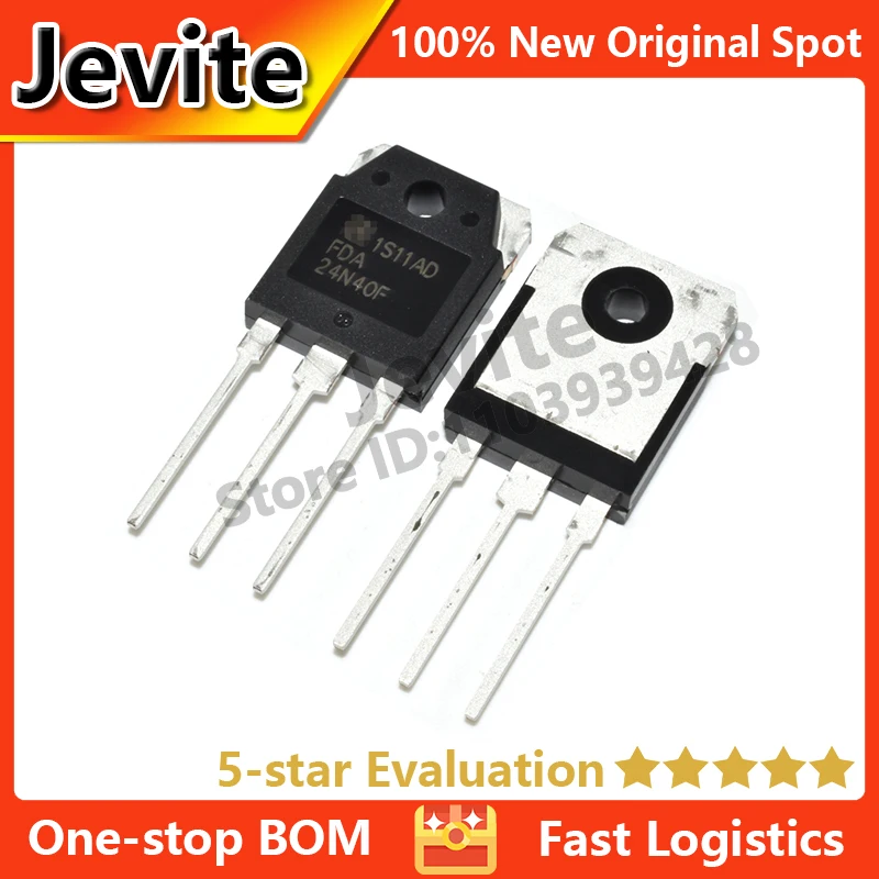 

Jevite 100% New Original electronics Controller 5-10 units/lote FDA24N40F TO-3P 400V 23A MOSFET transistor