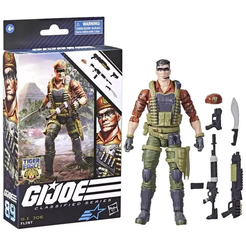 G.i. Joe Classified Series Tiger Force Flint Action Figures Toys Original 6 Inch Movable Figurines Model Doll Collectibles Gifts