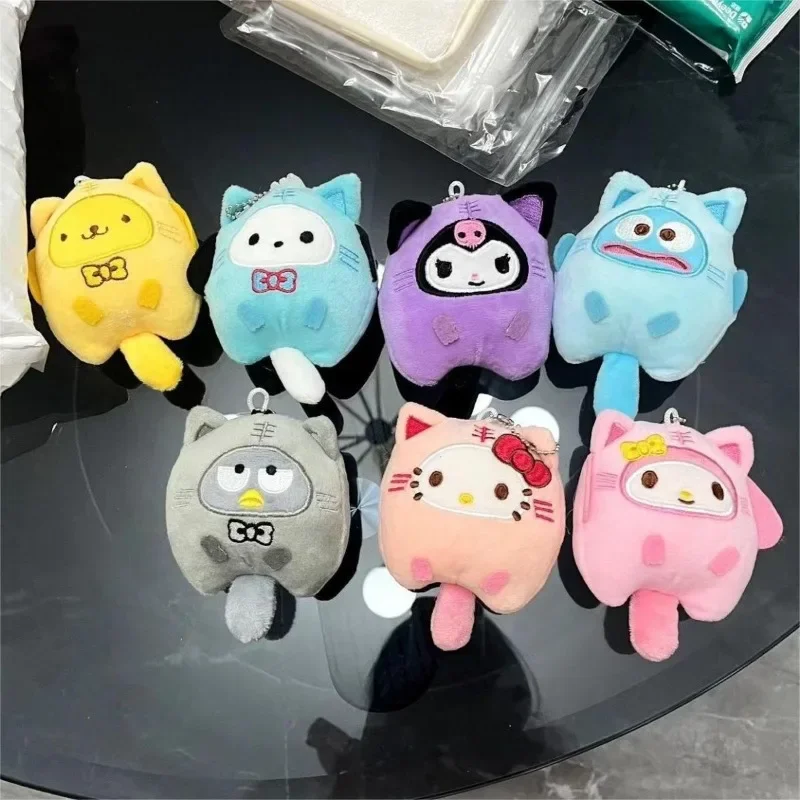 

Kawaii MINISO Sanrio Hello Kitty Kuromi My Melody Doll Keychain Car Keychain Couple Backpack Decoration Girl Holiday Gift