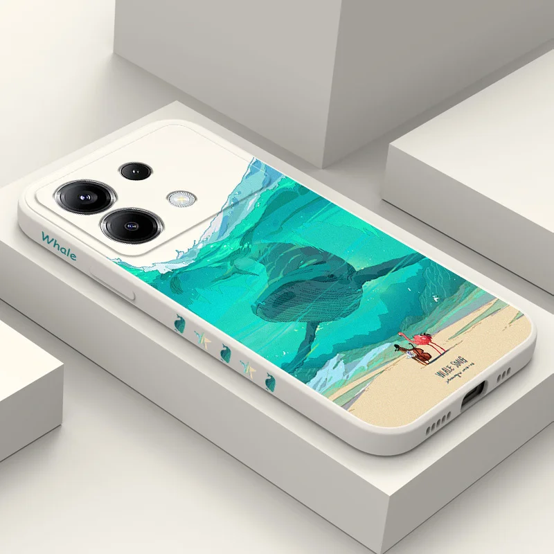 

Submarine Whale Phone Case For Xiaomi Poco X6 F6 M6 M5 M5S F5 X5 F4 X4 M4 F3 M3 X3 Pro 4G 5G GT Silicone Cover