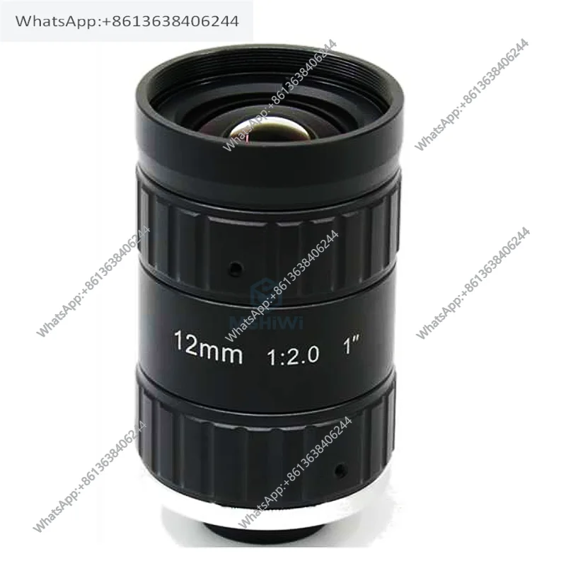 Industrial camera lens 10 million pixel 1 inch C port 12mm-50mm machine vision inspection fixed focus lens