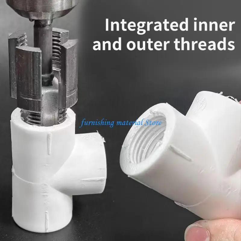 Y5GD Professional Internal External Thread Cutter 1/2 3/4 Pipes with Hexagonal Handle