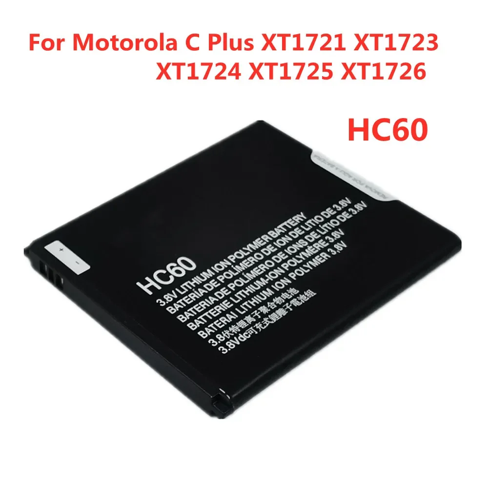 New Phone Battery HC60 For Motorola Moto C Plus Dual SIM XT1721 XT1723 XT1724 XT1725 Smartphone Replacement Lithium Batteries