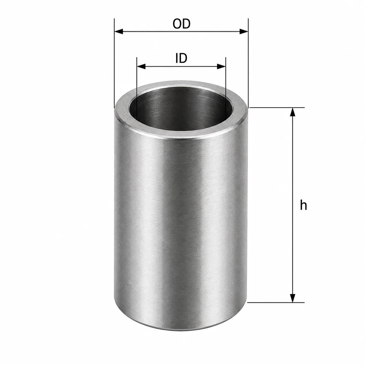 Bearing Steel Guide Bushing 9mm/10mm/11mm ID, Precision Hardened Wear-Resistant Sleeve for CNC, 3D Printer, Molds & Machinery